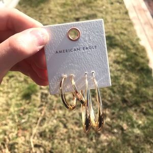 American Eagle Gold Hoop Earrings